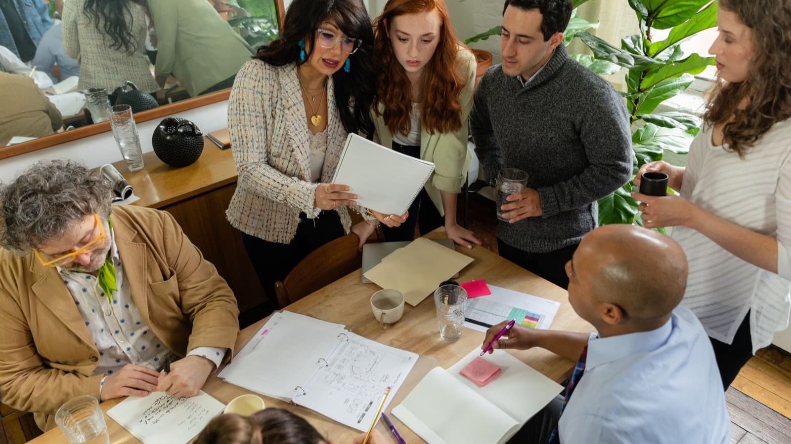 A small non-profit team working together